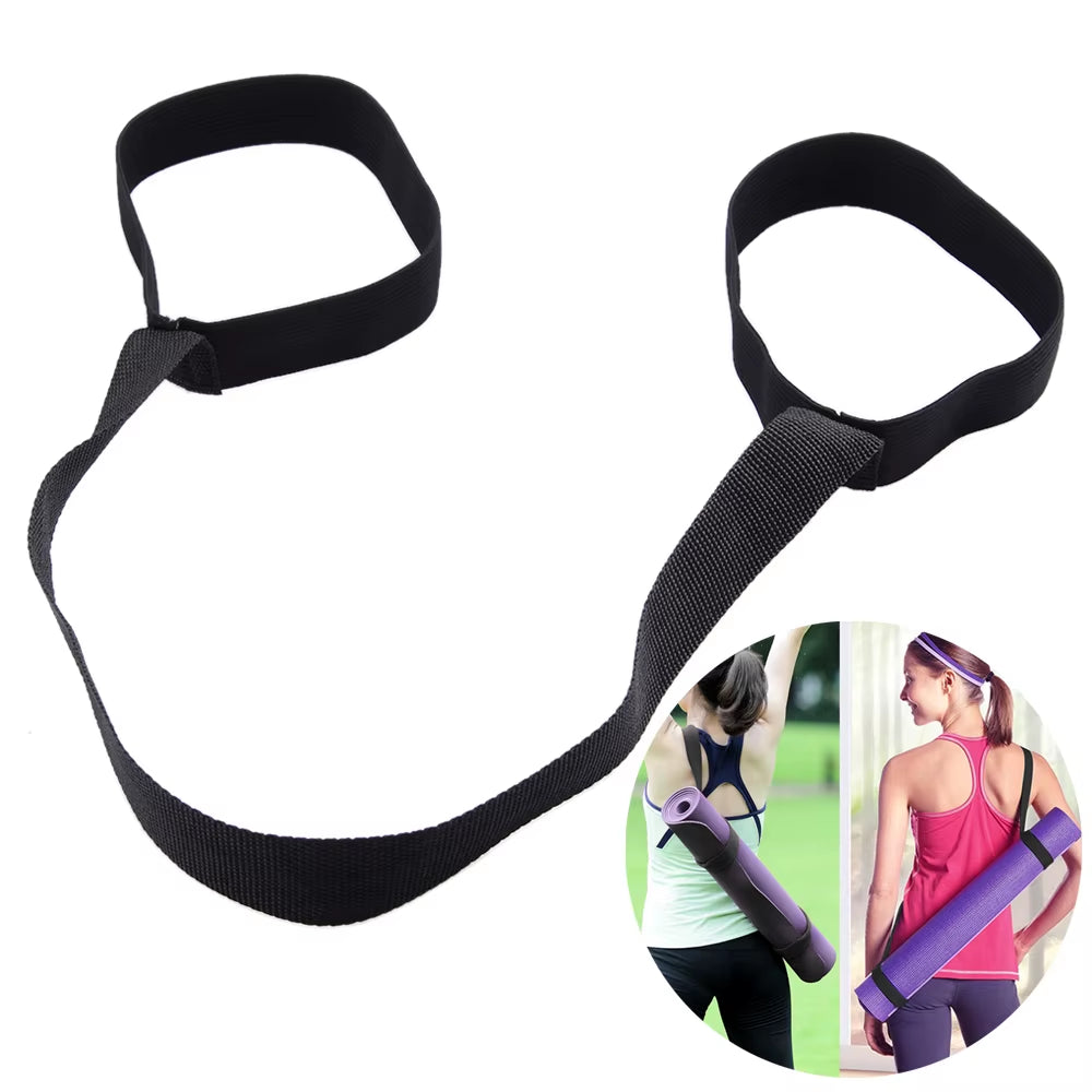 Yoga Mat Straps Exercise Sport Sling Shoulder Carry Adjustable Stretch Carrying Home Gym Fitness Equipment