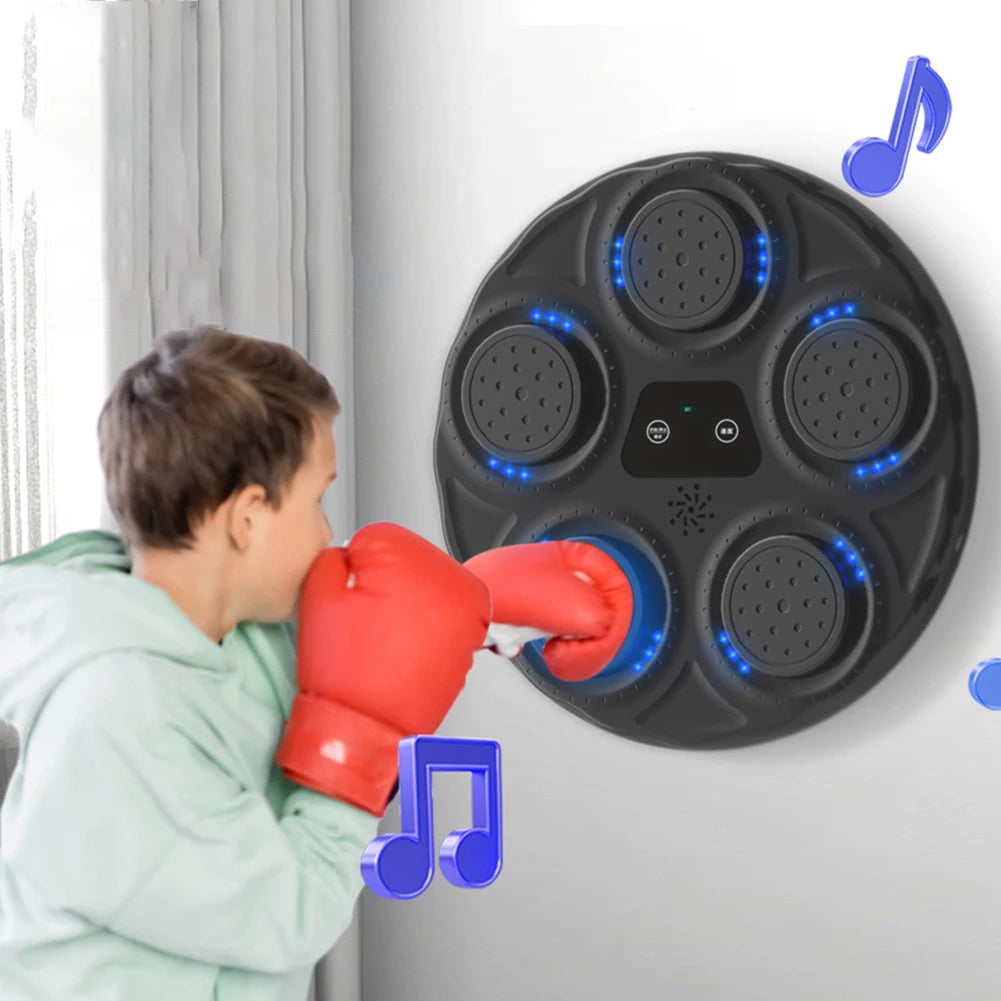 Music Boxing Machine Boxing Training Punching Equipment with Lights Smart Boxing Game for Kids Adults Home Exercise